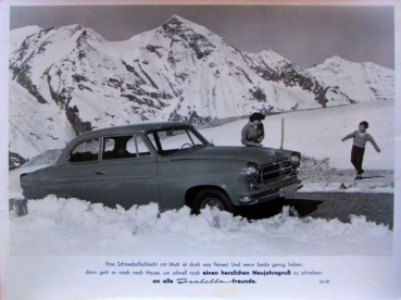 Borgward Isabella in winter 1958 Factoryphoto (10423)